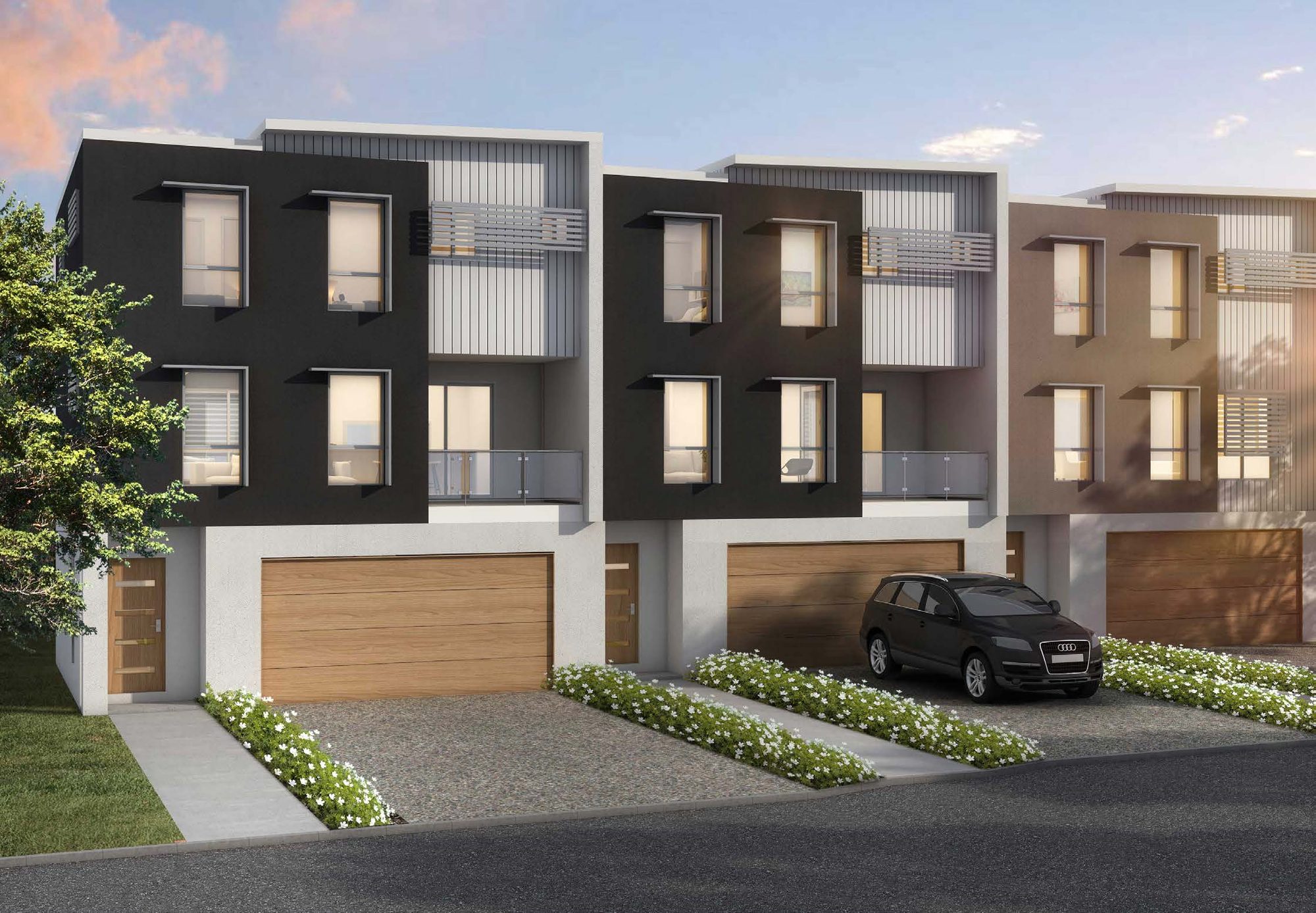 Artist impression of a townhome design at Handford Villas