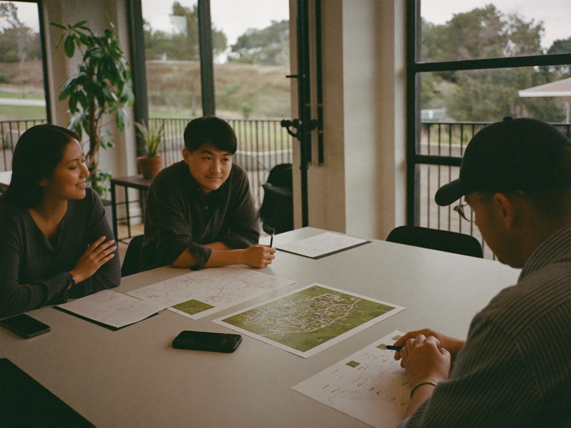 A Greenline strategy meeting walking a couple through corridor research