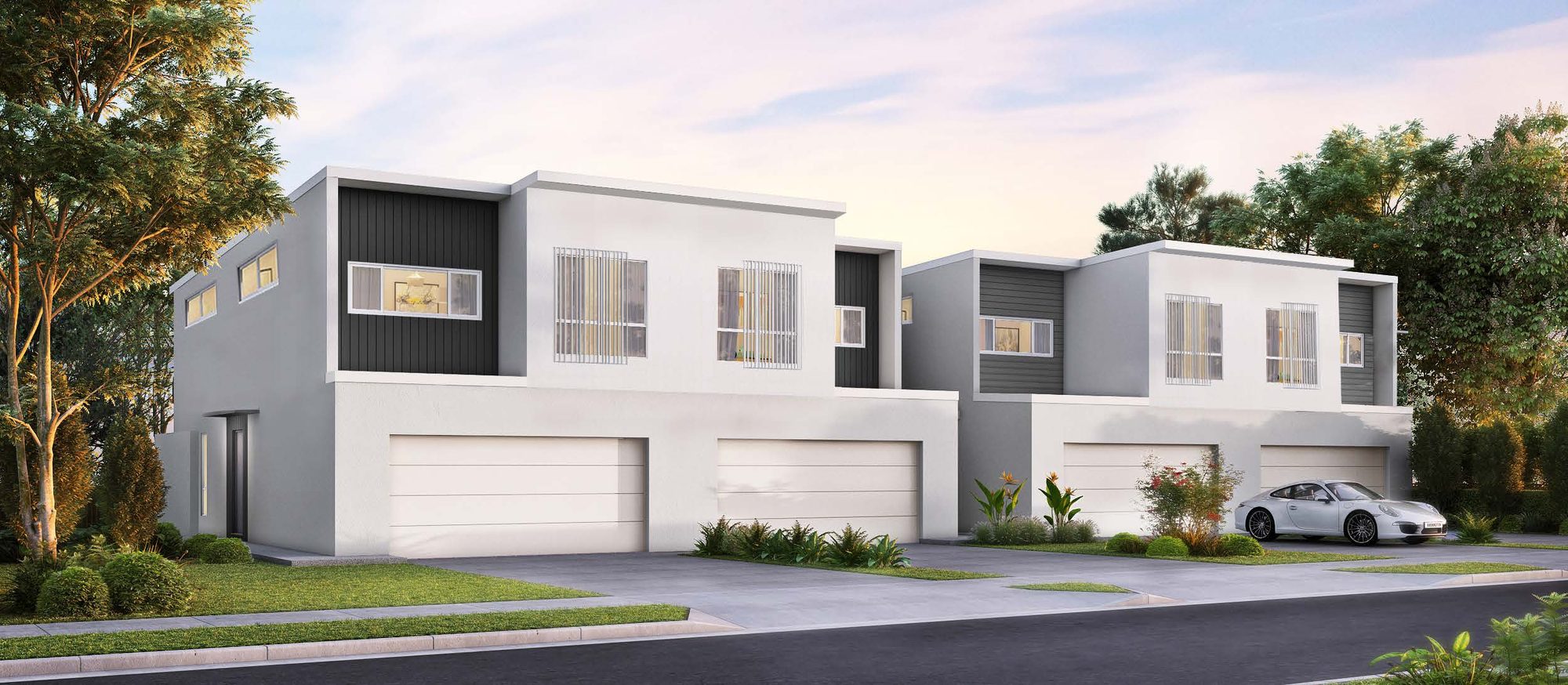 Artist impression of Handford Villas townhomes, Taigum Queensland